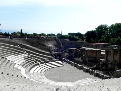 View of the Large Theatre, the seats and the stage