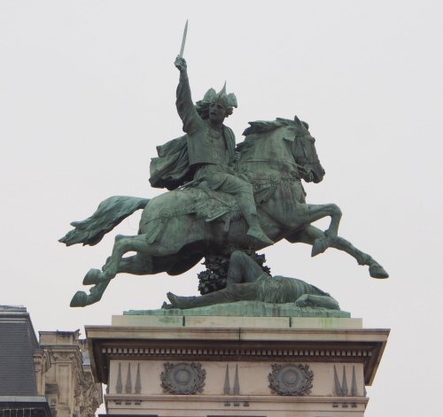 Statue of Vercingetorix at Place Jaude, Clermont Ferrand